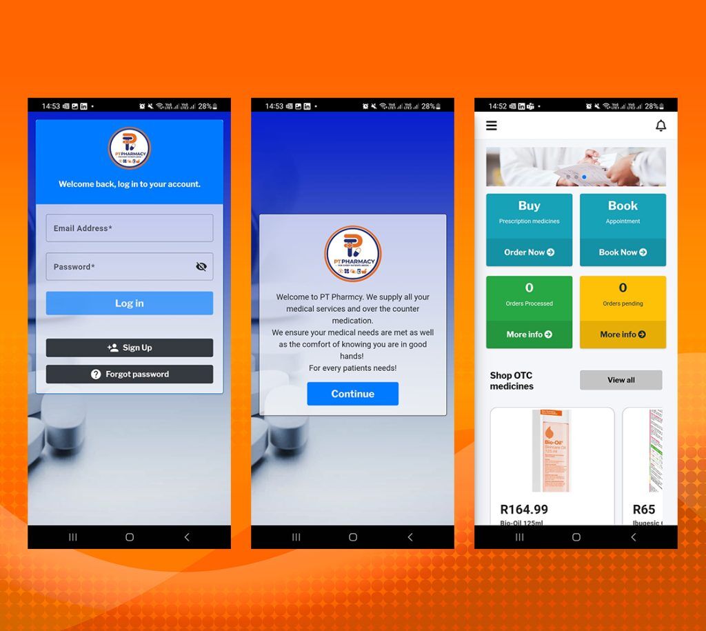 PT Pharmacy - Mobile and Web App